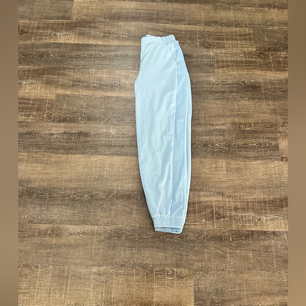 Athleta Brooklyn Light Blue Lined Jogging Pants Size 2 - Picture 3 of 6